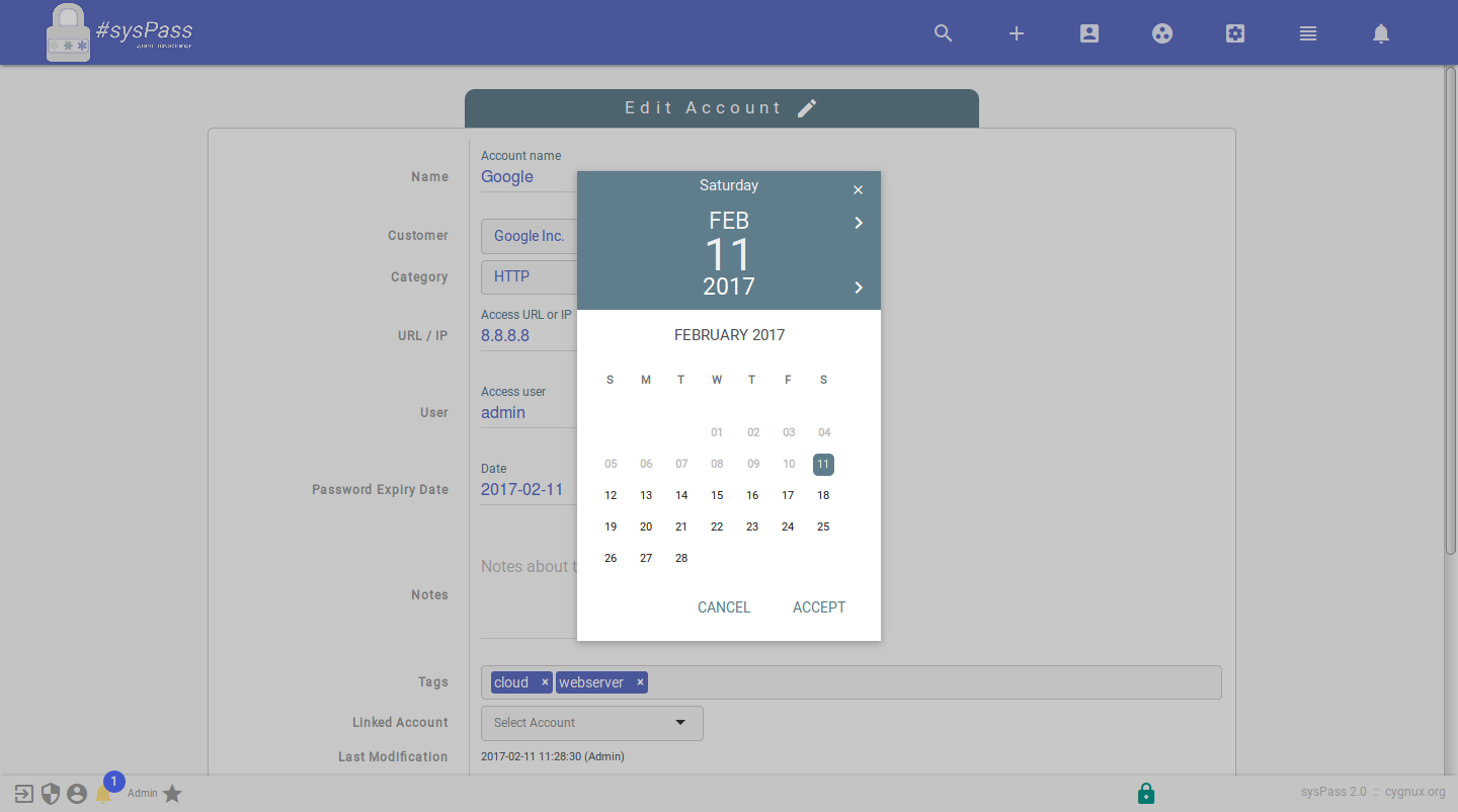 Setting an account expiry date