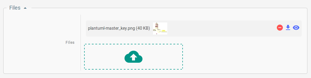 Attaching files to an account