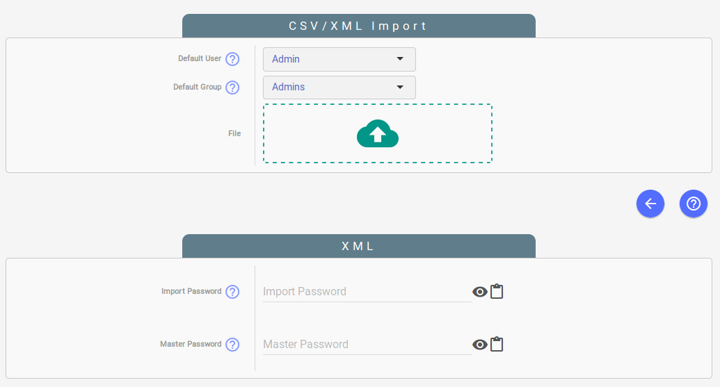 Importing sysPass data